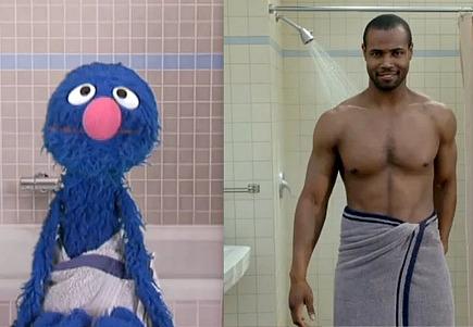 Grover vs. "Barbatul Old Spice", Foto: Captura Youtube.com