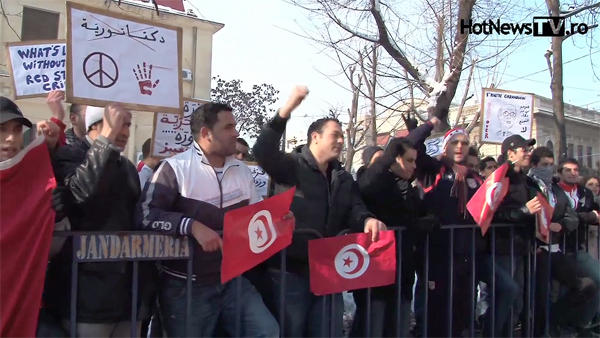 Protest Ambasada Tunisiei, Foto: Hotnews