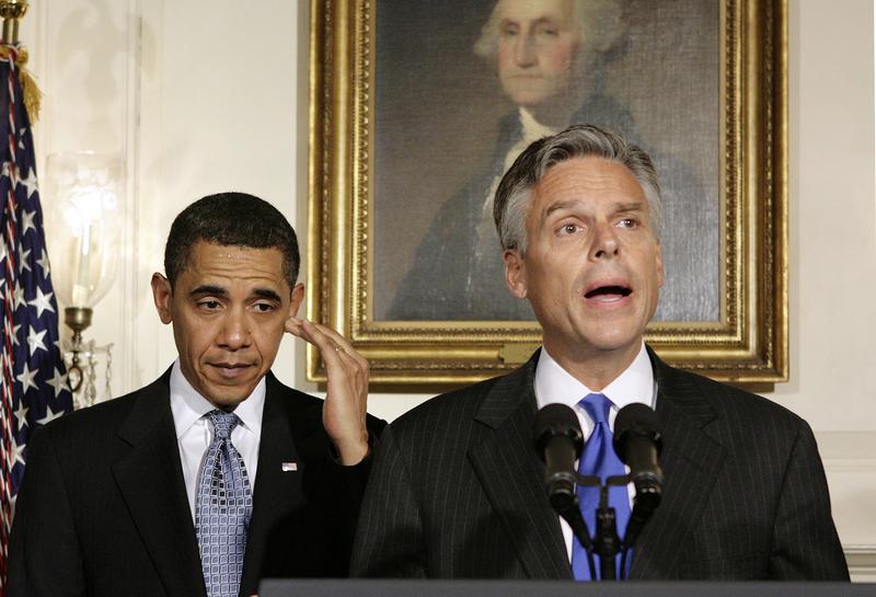Jon Huntsman si Barack Obama, Foto: Reuters