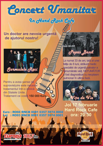 Afisul concertului, Foto: HotNews