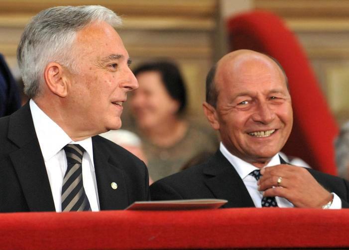 Mugur Isarescu si Traian Basescu, Foto: Agerpres
