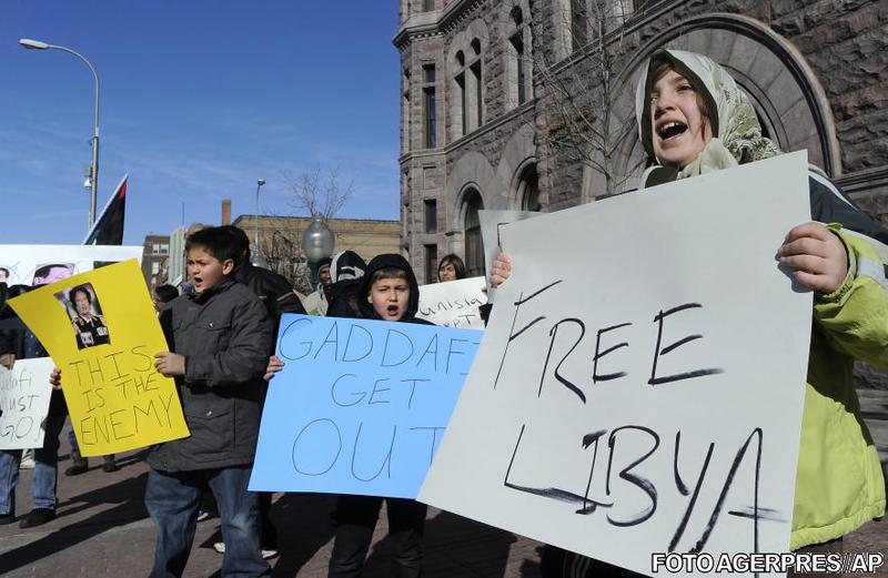 Demonstratie in SUA in sprijinul manifestantiilor anti-Gaddafi, Foto: Agerpres