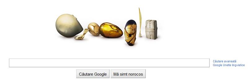 Google Doodle in memoria lui Brancusi, Foto: Captura Google