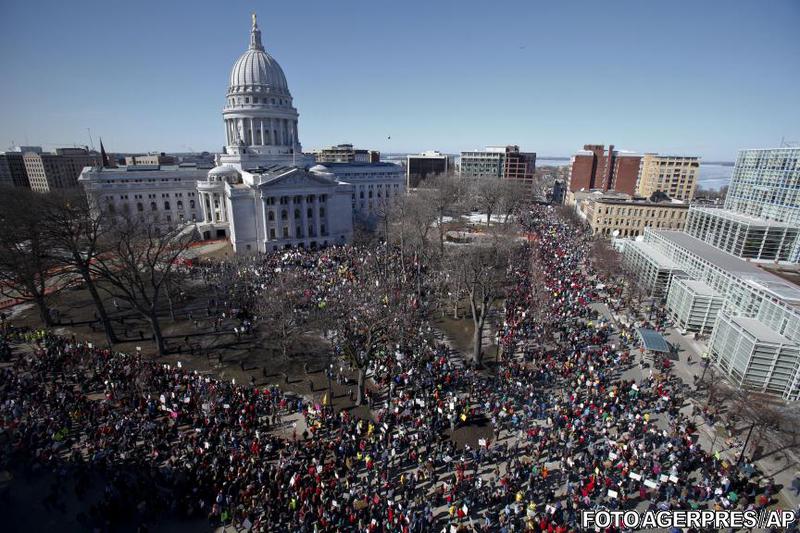 Proteste in Wisconsin, Foto: Agerpres