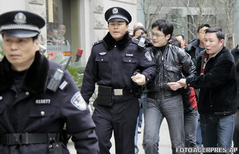 Un barbat, arestat la Shanghai, Foto: Agerpres