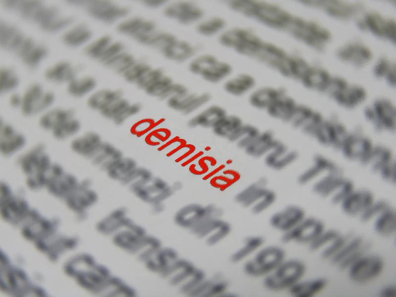 Decizia de a demisiona, Foto: Hotnews