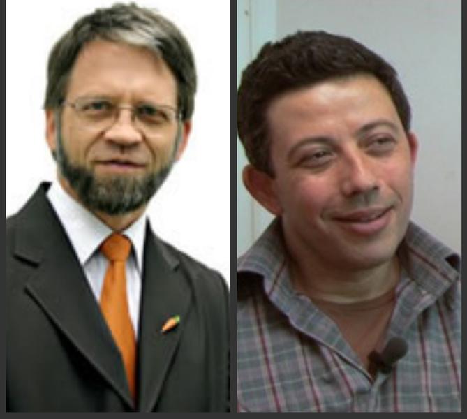 Antanas Mockus si Alecu Solomon, Foto: HotNews.ro