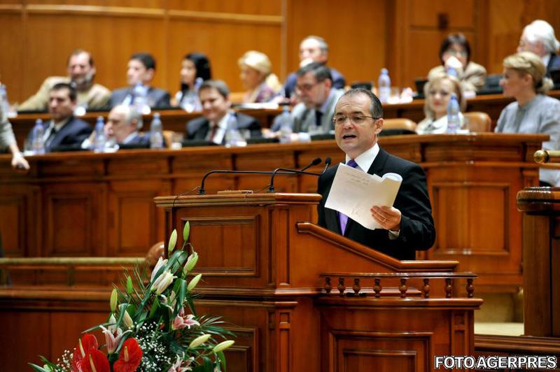 Emil Boc, in Parlament, Foto: Agerpres