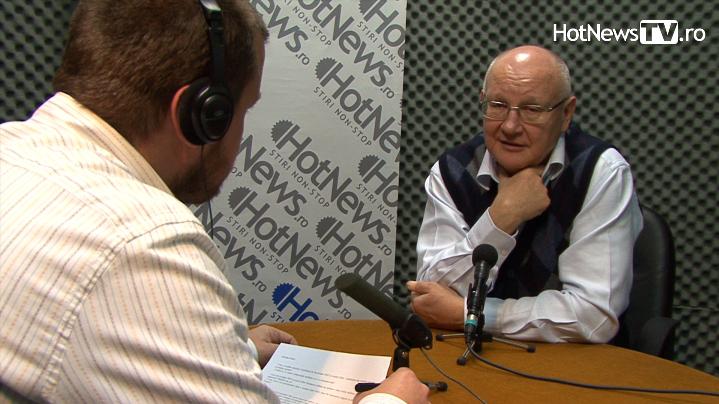 Ioan Mircea Pascu in studioul HotNews.ro, Foto: Hotnews