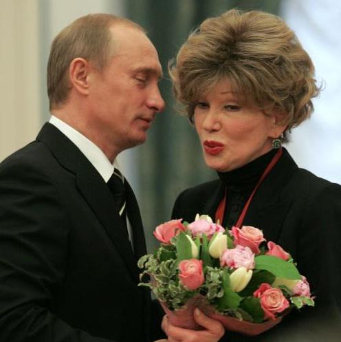 Ludmila Gurchenko si Vladimir Putin, Foto: Agerpres/AP