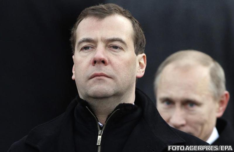 Medvedev si Putin, Foto: Agerpres