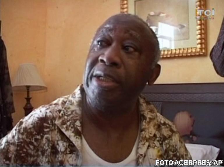 Laurent Gbagbo, dupa arestarea sa, Foto: Agerpres