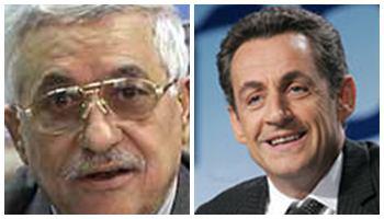 Abbas cu Sarkozy, Foto: Colaj foto