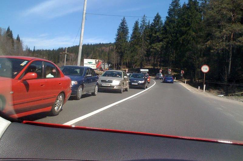 Coloane de masini pe DN1, Foto: USER UPLOADED