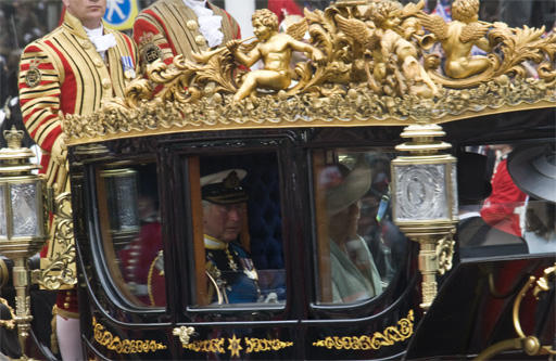 Trasura cu Printul Charles si Camilla, Foto: Hotnews