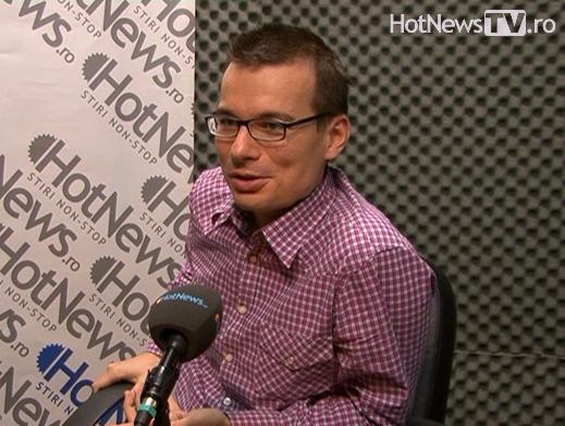 Alexandru Tomescu in studioul Hotnews.ro, Foto: Hotnews