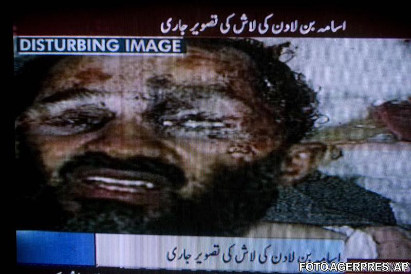 Imagini cu Osama Bin Laden mort, difuzate de televiziunea pakistaneza, Foto: Agerpres/AP