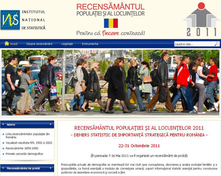 Recensamantul populatiei si al locuintelor 2011, Foto: INS
