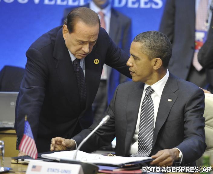 Berlusconi si Obama, Foto: Agerpres