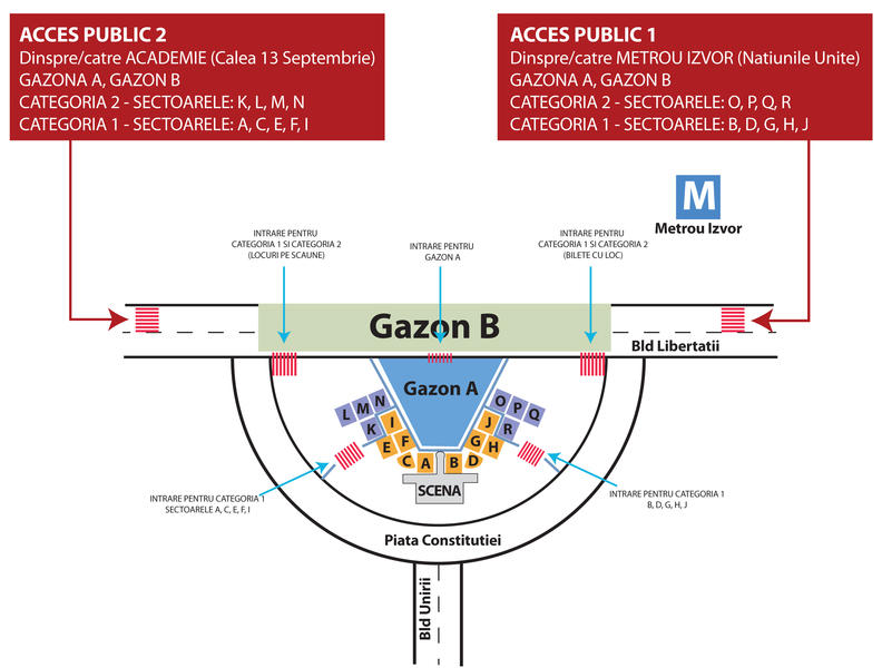 schita acces concert Shakira, Foto: Emagic