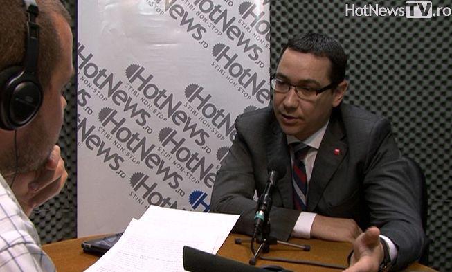 Victor Ponta in studioul HotNews.ro, Foto: Hotnews