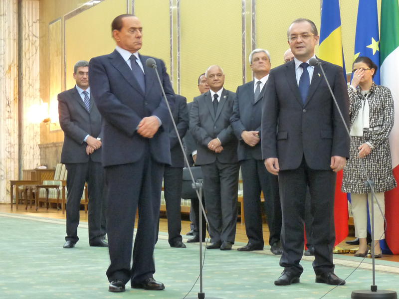 Berlusconi admira masurile lui Boc, Foto: Hotnews