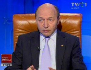 Traian Basescu la TVR1, Foto: Captura TVR1