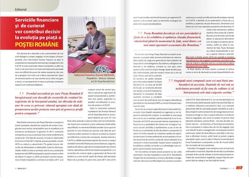 Cresteri salariale in Posta in 2010, Foto: Posta Romana