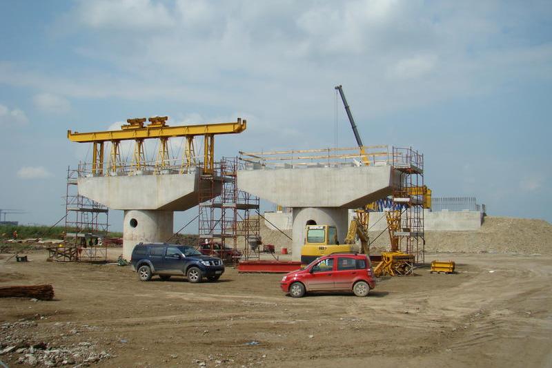 Lucrari la o autostrada, Foto: CNADNR