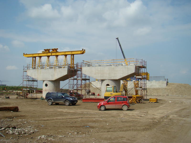 Lucrari la o autostrada, Foto: CNADNR