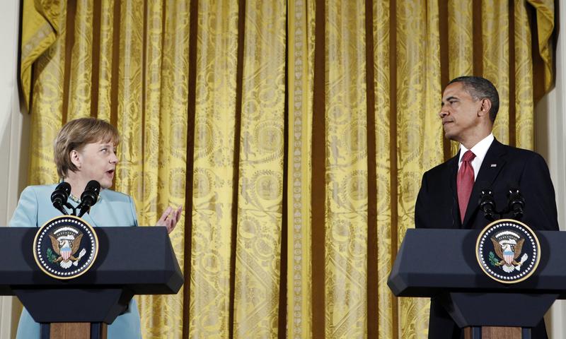 Angela Merkel si Barack Obama la Casa Alba, Foto: Reuters