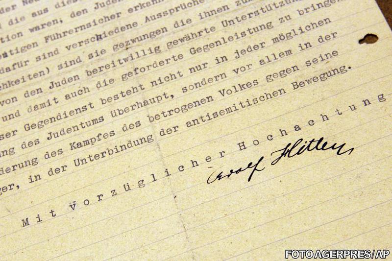 Scrisoarea lui Hilter, Foto: Agerpres