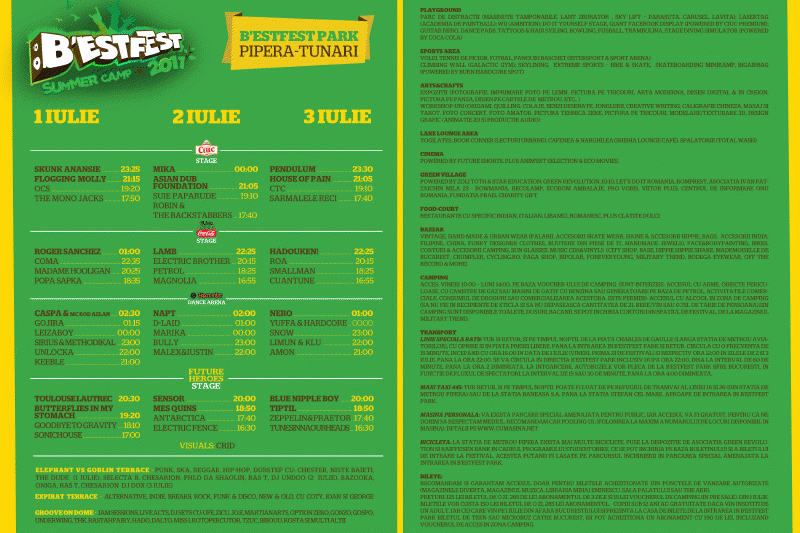 program B'ESTFEST 2011, Foto: Emagic