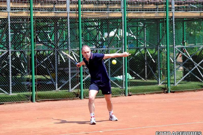 Daniel Funeriu a jucat tenis cu Ruxandra Dragomir, Foto: Agerpres