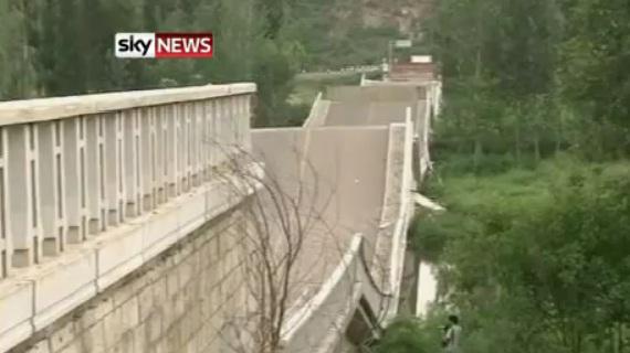 Pod prabusit in China, din cauza unui camion, Foto: Captura YouTube