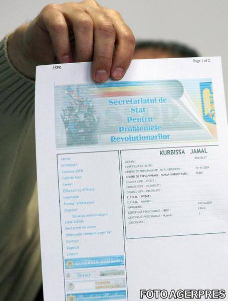 Certificat de revolutionar, Foto: Agerpres