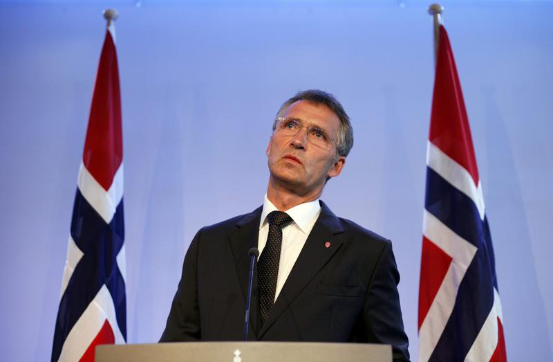 Premierul norvegian Jens Stoltenberg in timpul conferintei de presa, Foto: Reuters