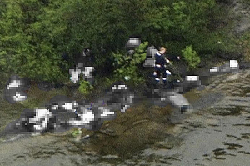 Anders Breivik, surprins din elicopter in timpul masacrului, Foto: Reuters