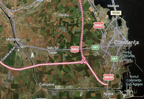 Tronson 21 km din A3, Foto: ESRI Romania