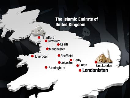 Emiratele islamice ale Marii Britanii, Foto: Captura muslimsagainstcrusades.com