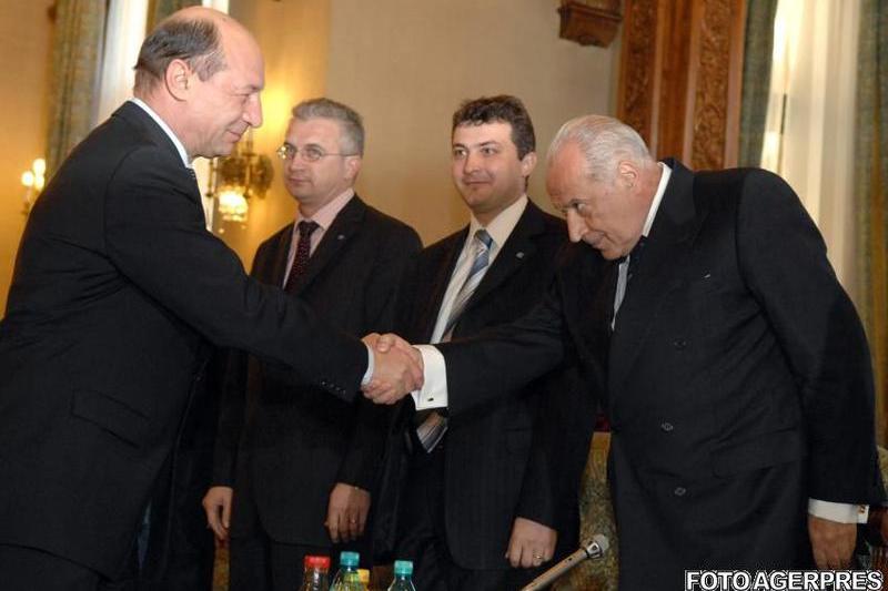 Traian Basescu si Dan Voiculescu, Foto: AGERPRES