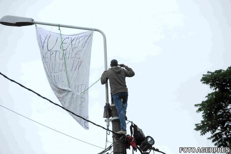 Protest la Cotroceni, Foto: Agerpres