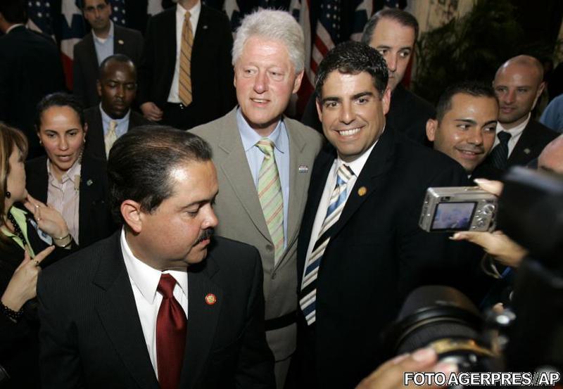 Robert Arango si Bill Clinton (2008), Foto: Agerpres