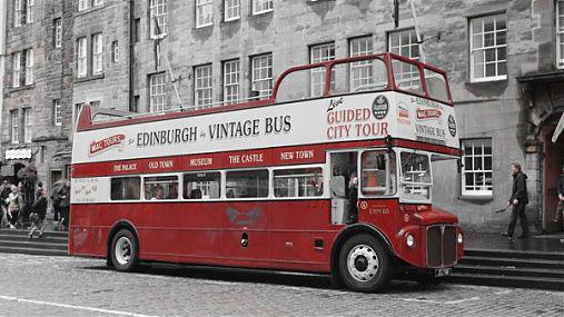 Autobuz in Edinburgh, Foto: Cristina Bobe