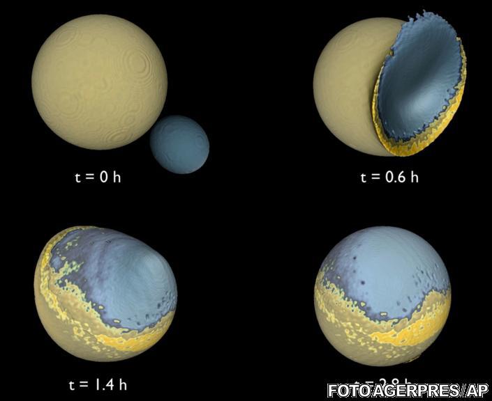 Simularea coliziunii - cele 4 stagii, Foto: Agerpres/AP