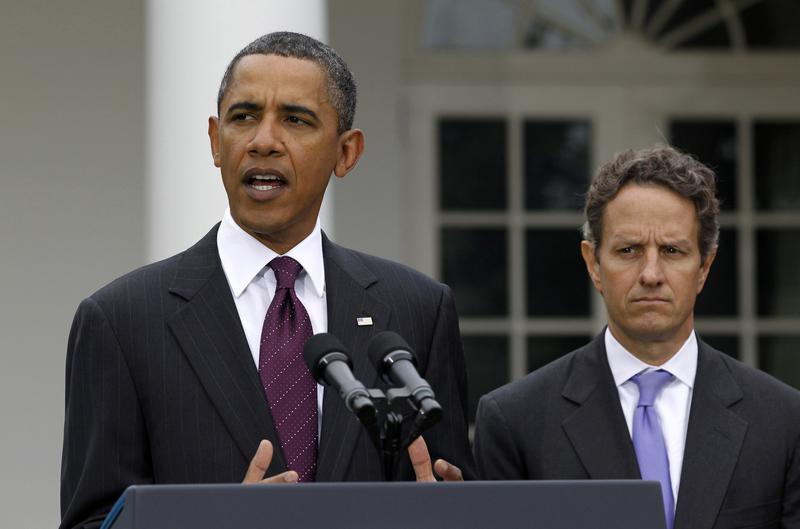 Barack Obama si Timothy Geithner, Foto: Reuters