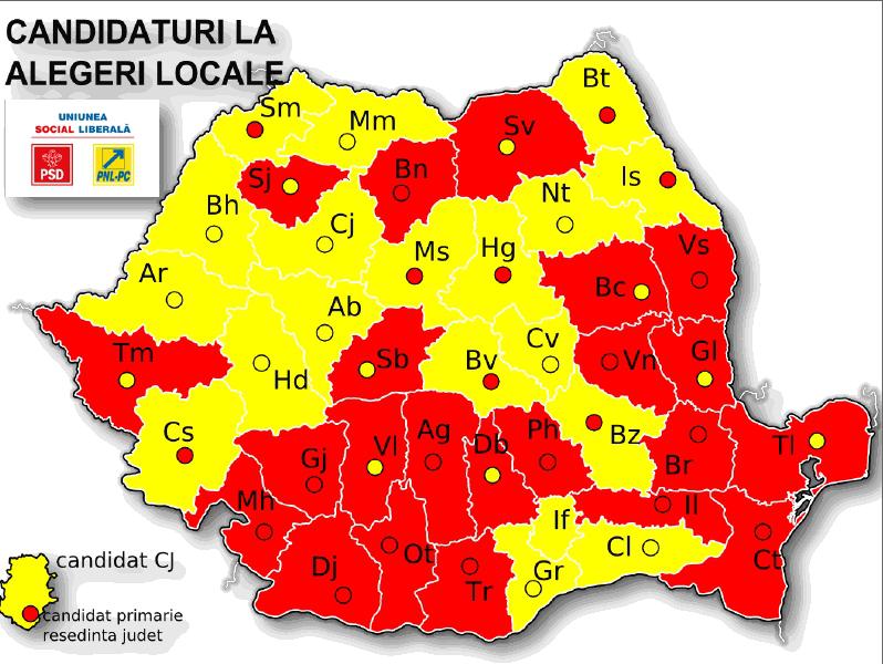 Candidaturi USL pe judete, Foto: USL
