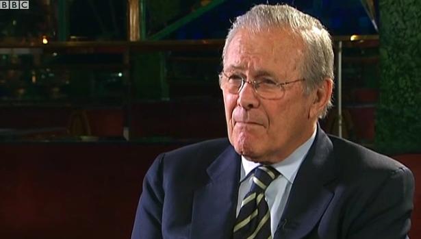 Donald Rumsfeld, Foto: Captura BBC