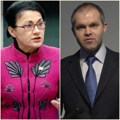 Ecaterina Andronescu si Daniel Funeriu, Foto: Colaj / Sursa foto: Agerpres