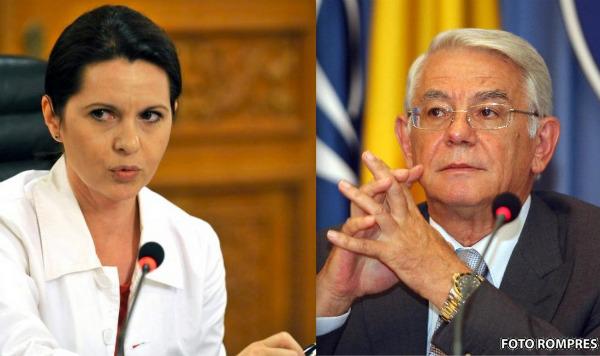 Adriana Saftoiu si Teodor Melescanu, Foto: Colaj / Sursa: Agerpres